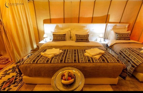 Rissani House | Room in Bungalow - Deluxe Triple Room for Three at Saharian Luxury Camp