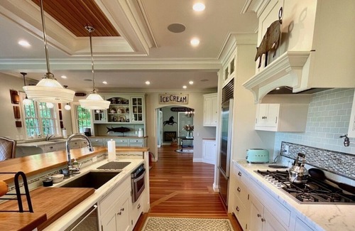 Great Barrington House | Rosecliff: Ultra-Lux Pool, Big Views, Green River, Sleeps 15