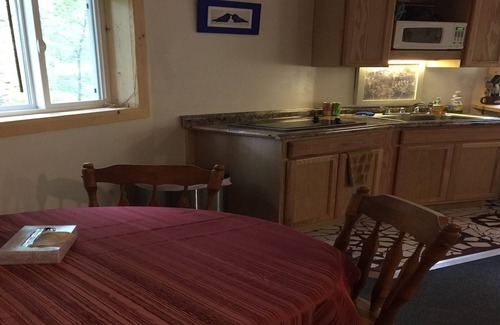 Talkeetna Apartment | Roundhouse Yurt Unit #6, Sauna, Family Gatherings. 1 queen, 1 full bed