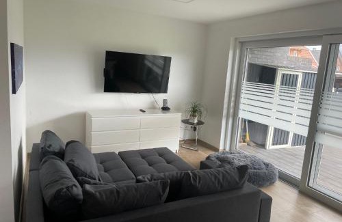 Oeding Apartment | Ruhig gelegene EG-Neubauwohnung mit Garten, Terrasse, Insektenschutz, Einbauküche für max 7 Personen