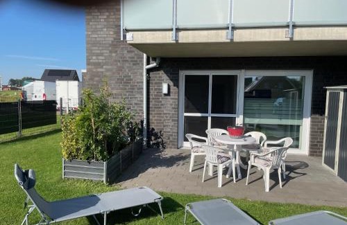 Oeding Apartment | Ruhig gelegene EG-Neubauwohnung mit Garten, Terrasse, Insektenschutz, Einbauküche für max 7 Personen