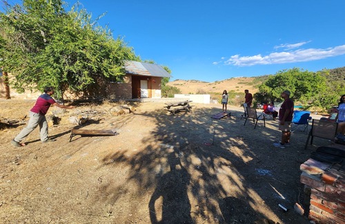 Maricopa Cabin | Rustic 5BR Cabin in Glamping Resort w/Firewood for Relaxing Evening