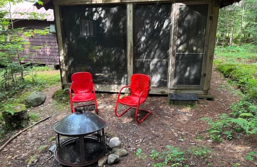 Lake Clear Cabin | Rustic Adirondack Cabin steps away from New Rail Trail & Lake Clear