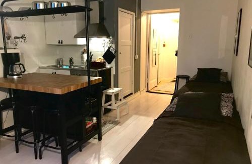 Kallio Apartment | Rustic black and white studio