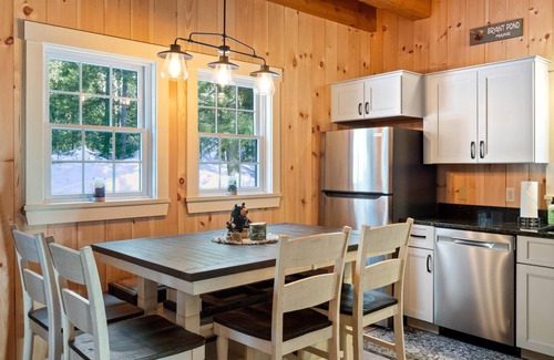 Bryant Pond House | Rustic Cabin near Lakes, Hiking, Biking