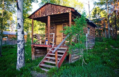 Clark Cabin | Rustic Camping Cabin with Lovely Nature Views in Columbine, Colorado