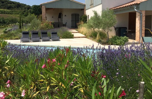 Villelongue-d'Aude House | Rustic-chic house with large private heated pool and lovely views over a village