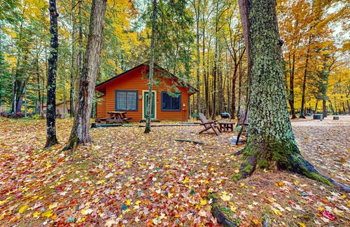 Mercer Cabin | Rustic dog-friendly cabin on Grand Portage Lake with lake views, firepit, WiFi