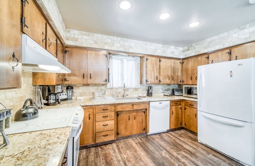 Big Creek Cabin | Rustic home with a wood stove, private dry sauna, & two decks with forest views