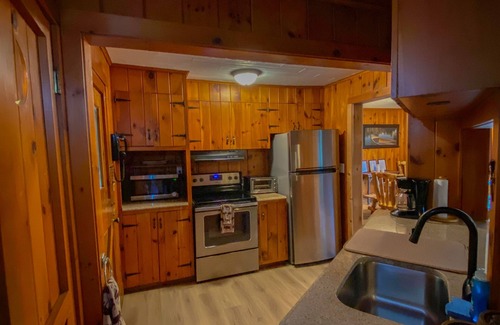Lake George Cabin | Rustic Log Cabin - Walking Distance to Village!