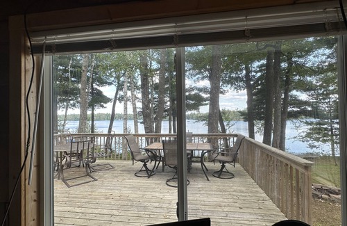 New Post Cabin | Rustic retreat at the Loon's Nest on beautiful Blueberry Lake!