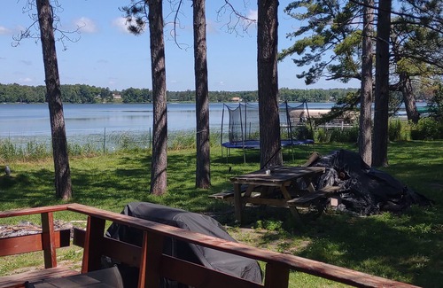 Aitkin Cabin | Rustic, secluded 1 acre wooded property private dock on Fleming lake
