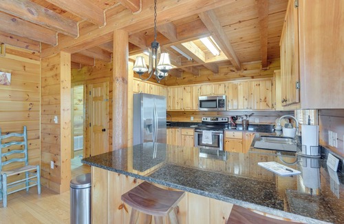 Topton Cabin | Rustic Topton Cabin w/Game Room & Private Hot Tub