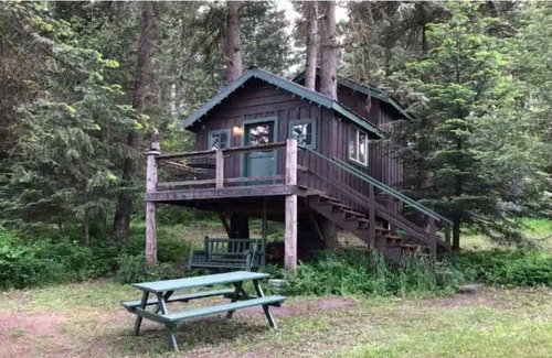 Mead Cabin | Rustic Treehouse Cabin on Green Bluff!