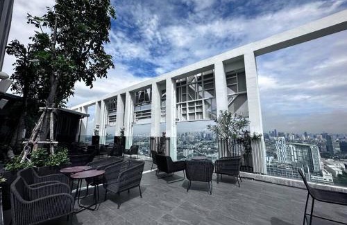 Phra Khanong Apartment | S87-7052 BTS Onnut High Floor Gym Swim Good View