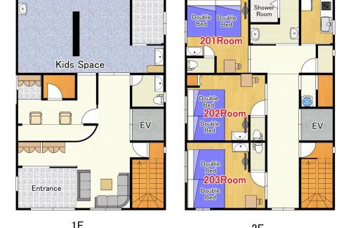 Konohana Apartment | SAKURASAKUHotel 大人数 familyStayOK nearUSJ,Namba&Osaka