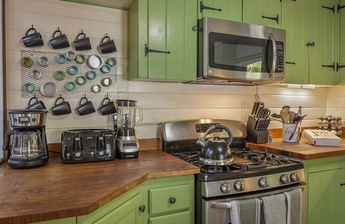 Guerneville Cabin | Salmon House is incredibly family-friendly! Hot tub! Games! Walk to River! Woof!