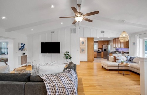 Palm Harbor House | Saltwater Canal Home with Heated Pool