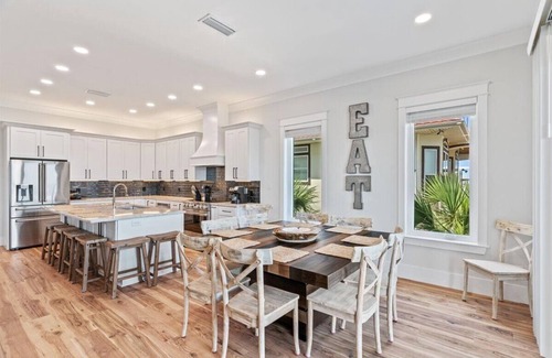 Navarre Beach House | "Salty Sue" New Listing! Luxury Waterfront Home, Pool, Boat Dock