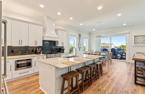 Navarre Beach House | "Salty Sue" New Listing! Luxury Waterfront Home, Pool, Boat Dock