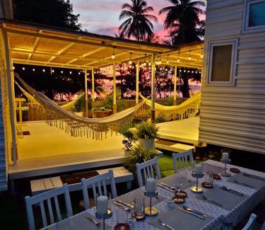 Lipa Noi Villa | Samui Tiny House villa Glamping, Seaview sleeps 8