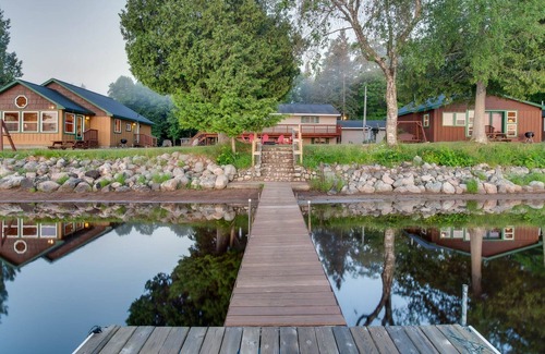 Mercer Cabin | Sand beach, great view, & relaxing fire pit just feet away from the shoreline.