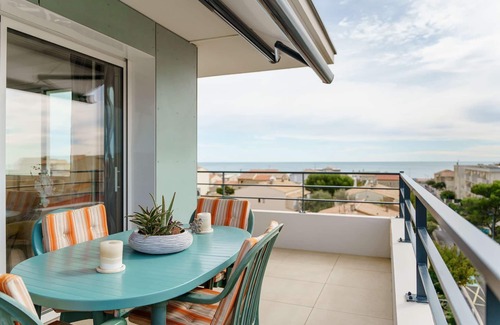 Narbonne-Plage Apartment | SB 402 - Fantastic 2 Bedroom-flat with sea view! NARBONNE-PLAGE