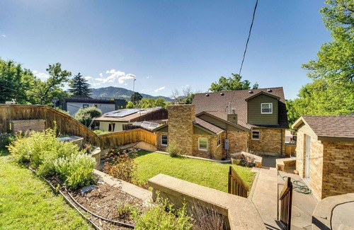 Central Boulder House | Scenic Boulder Home w/Hot Tub & Mountain Views!