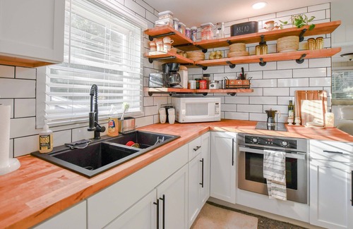 Crivitz House | Scenic, Serene Lakefront Cabin — Wood Stove