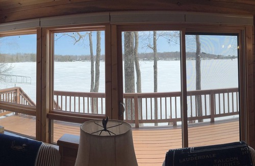 Hayward House | Scooter's Landing in Hinton Bay on Round Lake, the view is amazing!