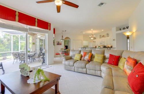 North Port House | Screened Patio and Canal Views Home in North Port!