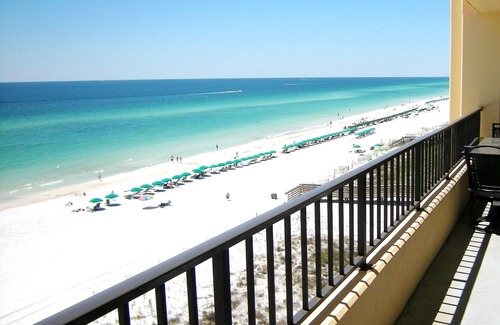 Fort Walton Beach Condo | SD708: Designer Decorated, Spacious, TOP Flr, Beach FRONT Condo, 30' balcony