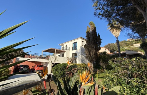 Corse-du-Sud Villa | Sea view villa 100m from the beach, private pool, near Ajaccio