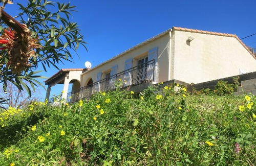 Villanova Villa | Sea view villa, quiet with above ground wooden swimming pool. Beach 5 mins away, Ajaccio 15 mins away
