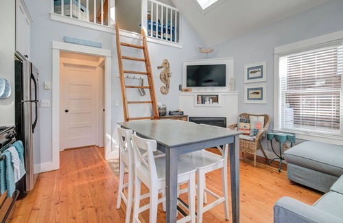 Seabrook Cabin | Seabrook Cabin- Private Hot Tub, Indoor & Outdoor Fires, 10 min. walk to town