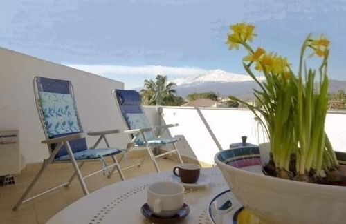 Giardini Naxos Apartment | Seafront 1-bedroom apartment with perfect view over the sea&Etna!
