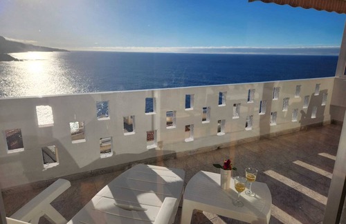 Los Realejos Apartment | Seafront Home with Large Balcony and Ocean Sunset Views - by Puerto de la Cruz.