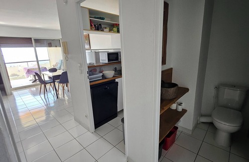 Canet-Plage Apartment | Seafront Terrace Parking Wifi Large F2 Canet-en-Roussillon Plage Sud