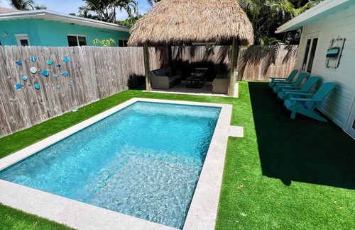 Anglers Park House | Seasonal Key Largo Retreat with Private Pool, Tiki Hut & Beach Access