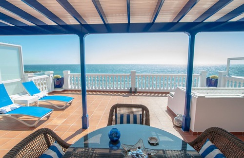 Puerto del Carmen Villa | Seaview Coastal Home on front line with amazing sea views and large terrace