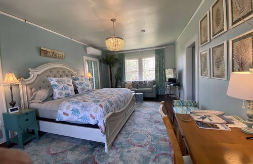 San Jacinto Bed & Breakfast | Seawall Suite @ The AveO! Full Hot Breakfast! 4 Block to Beach! GVR04326