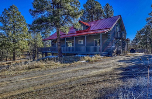 Pagosa Springs Cabin | Secluded Cabin: Hot Tub, Pet-Friendly, 3.5 Acres, Stunning Mountain Views, Starlink Wifi, Fire Pit!