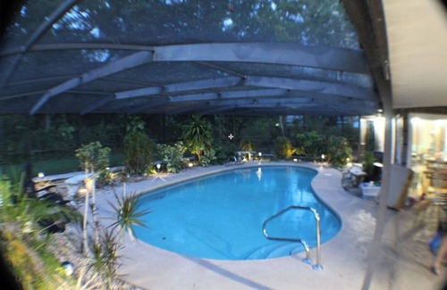 Melbourne House | Secluded Florida Home House w Screen Room Heated Pool