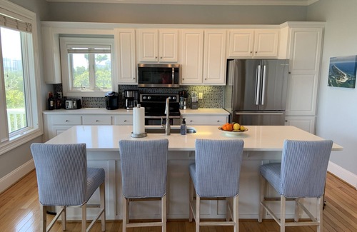 Pine Knoll Shores House | Secluded Ocean front home 7BR/5.5 BA with private pool, elevator, theater, gym