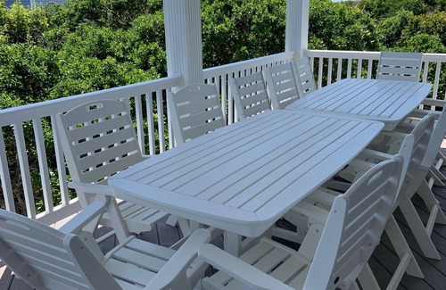 Pine Knoll Shores House | Secluded Ocean front home 7BR/5.5 BA with private pool, elevator, theater, gym