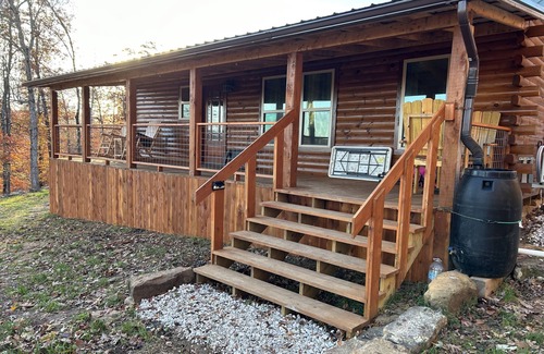Jasper Cabin | Secluded off grid cabin located on mountain ridge looking down beautiful valley