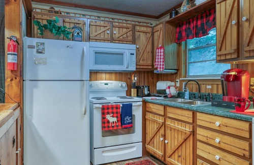 Gatlinburg - Pigeon Forge Cabin | Secluded Riverfront Cabin Sounds of the River Screened Porch Gazebo Hot Tub