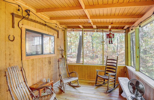 Tallassee Apartment | Secluded Tallassee Cabin w/Fire Pit & Porch!