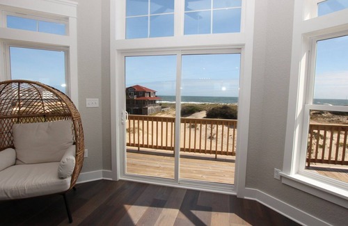 Carova Beach House | Semi-Oceanfront, Ocean Views, Wild Horses, Private Pool, 4x2338, Race To The Beach