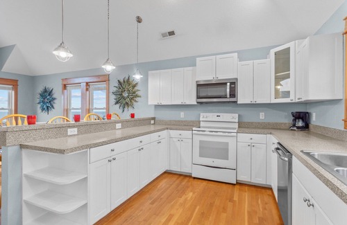 Wind Over Waves House | Semi-Soundfront Home w/Pool, Hot Tub, Elevator, Game Room, Community Boat Ramp